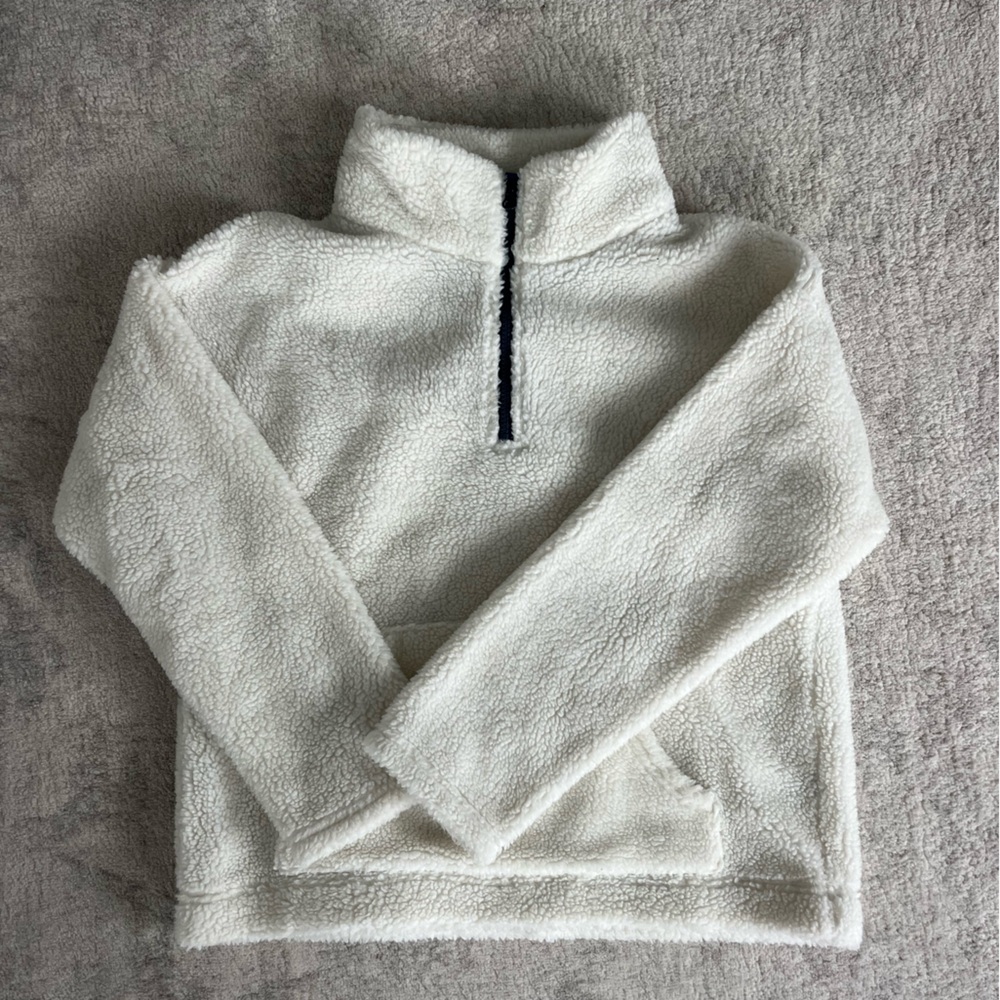 J. Crew Cream Fleece Sweater